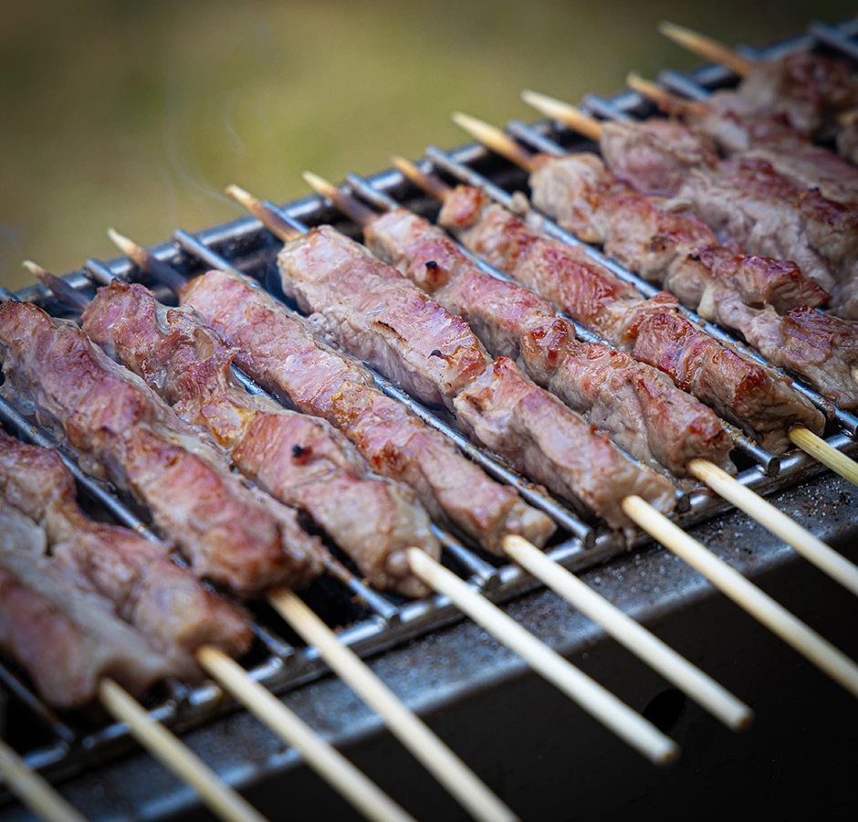einde arrosticinis bbq marc devleesboerderij
