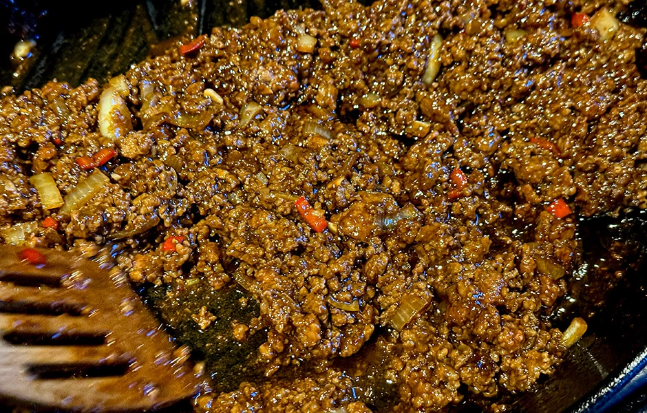 vlees aziatische sloppy joe bbq marc devleesboerderij