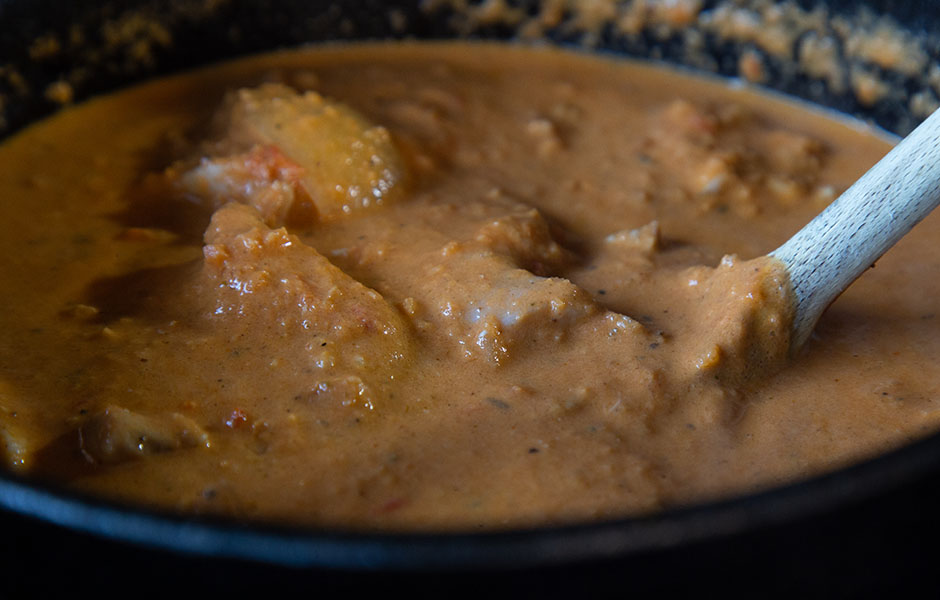 einde butter chicken curry bbq marc devleesboerderij