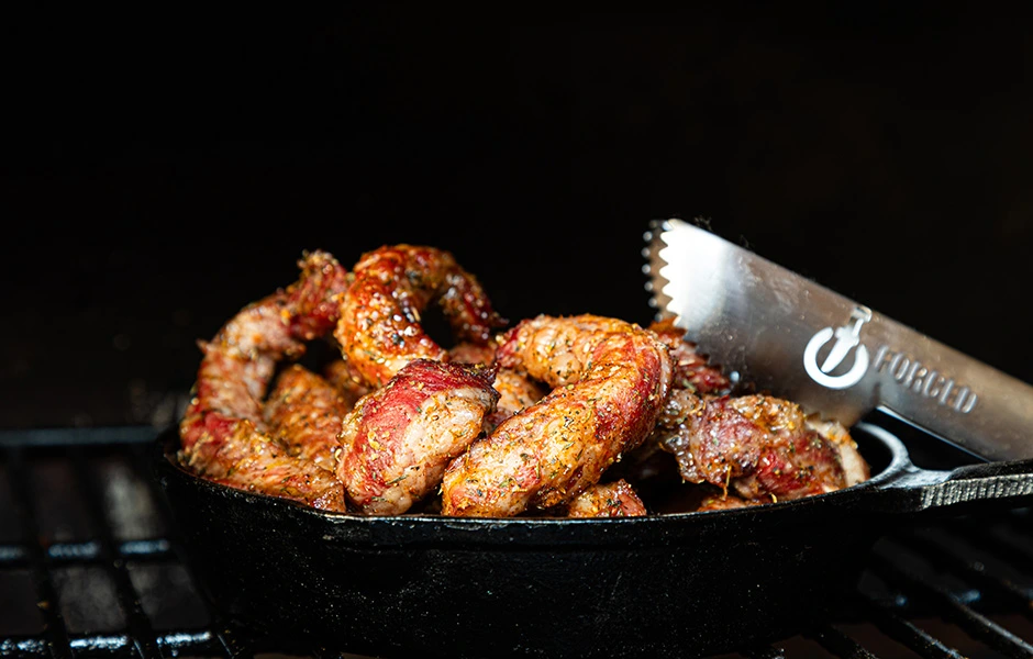 Gerookte Iberico ribfingers