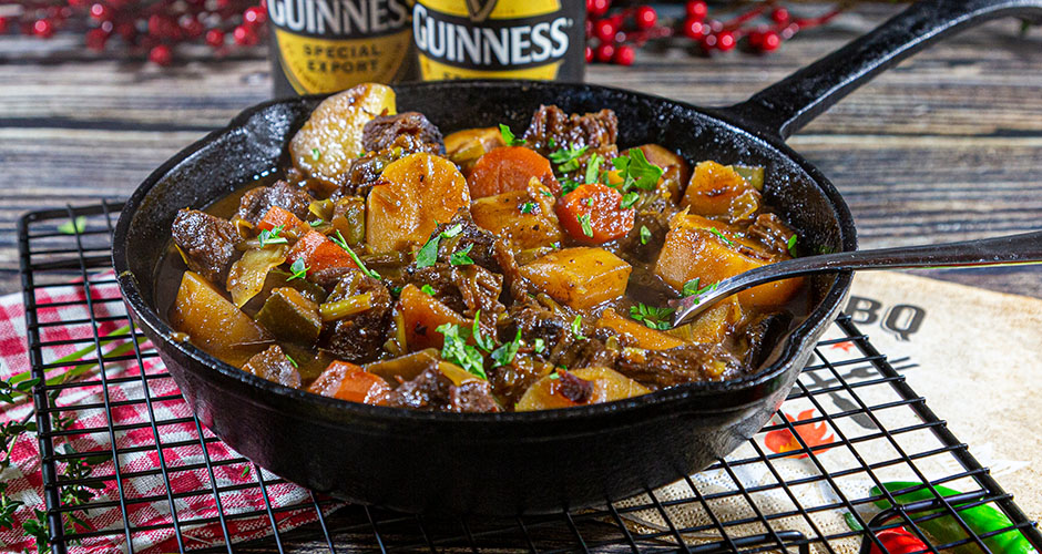 Iers runderstoofpotje van Black Angus in Guinness bier