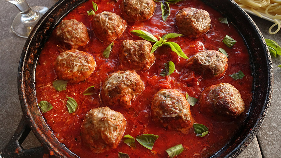 Italiaanse gehaktballen met easy tomatensaus DeVleesboerderij.nl