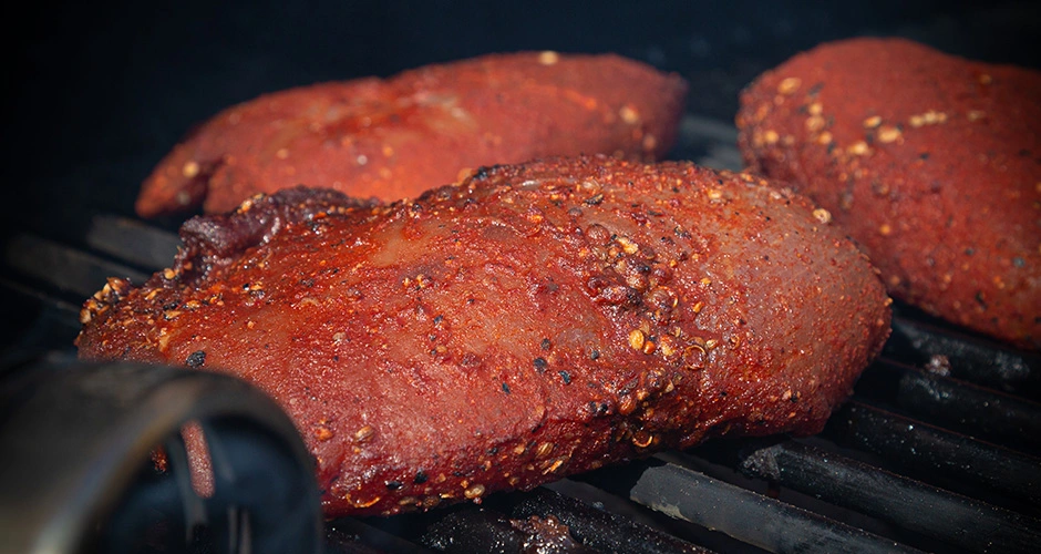 midden kalkoen pastrami kip burger bbq marc devleesboerderij