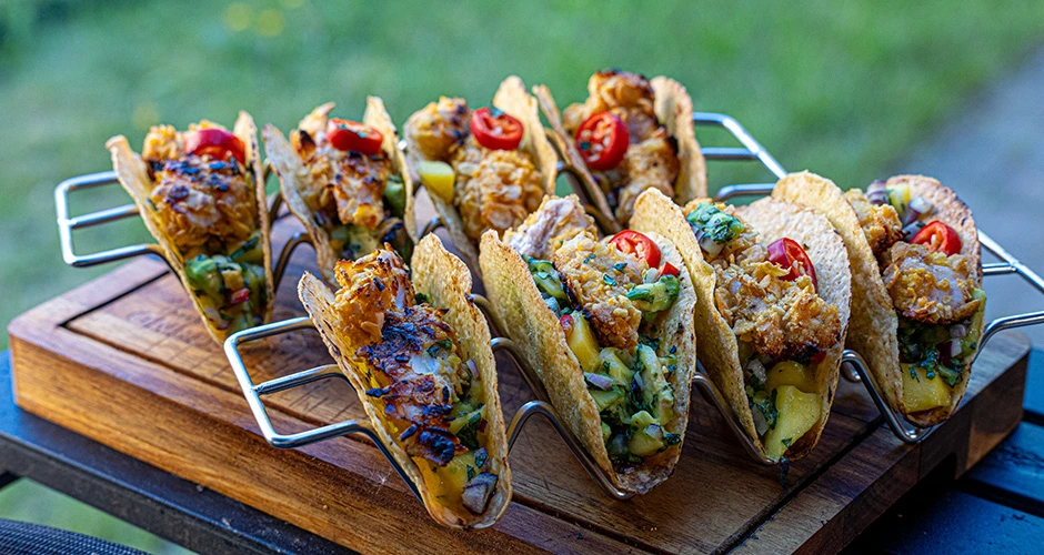 Krokante kiptaco’s