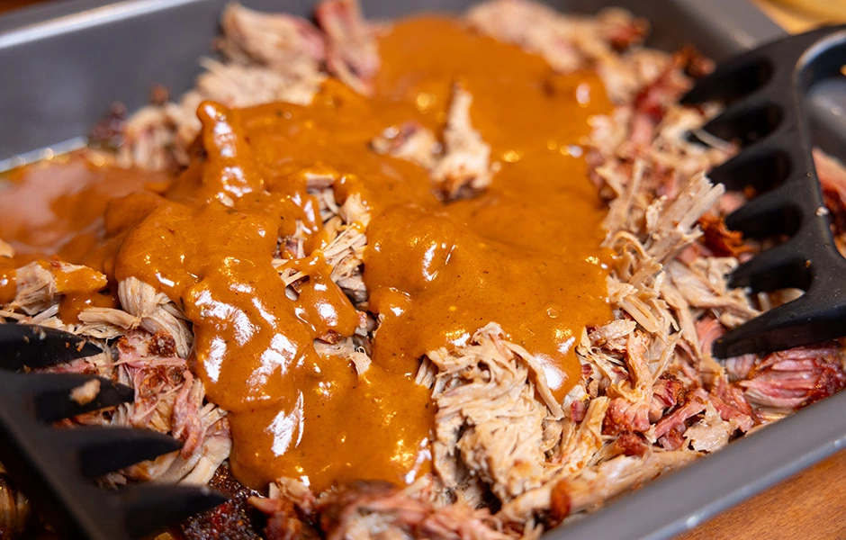 einde south carolina mosterd pulled pork bbq marc devleesboerderij
