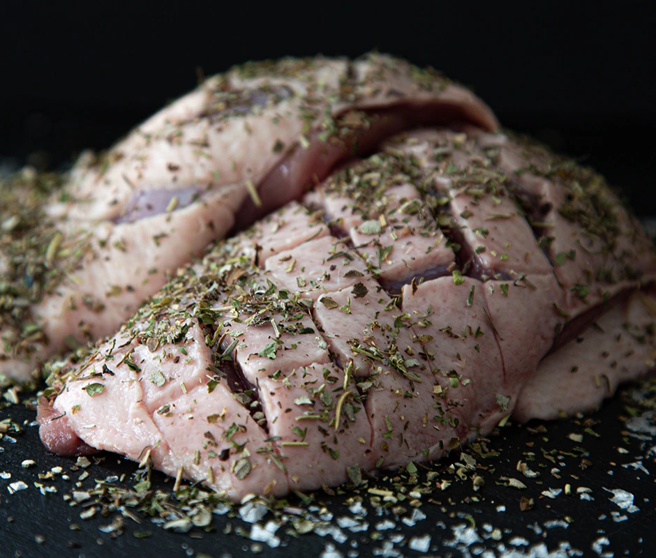 midden gegrilde eendenborst met kersenportsaus bbq marc devleesboerderij