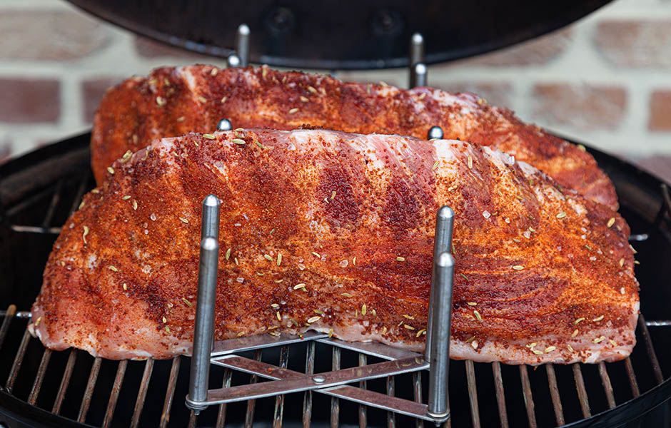 einde kersenglazed spareribs van de bbq marc lechanteur devleesboerderij