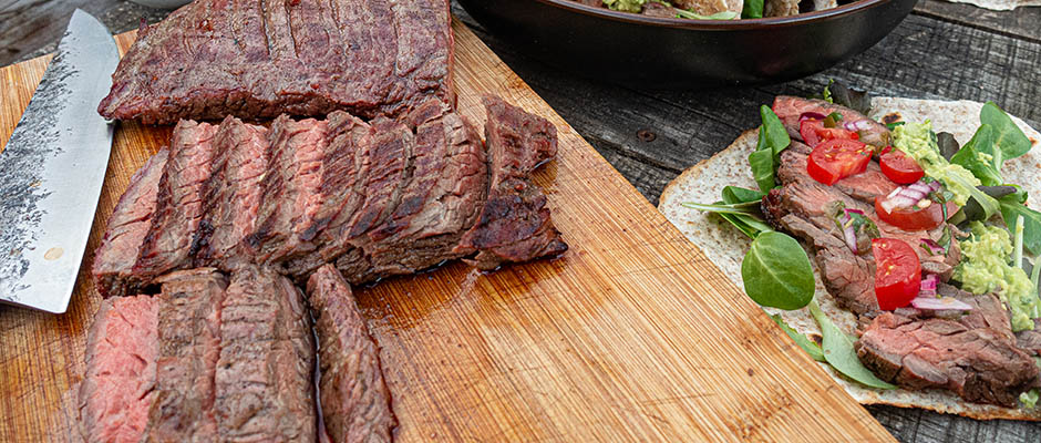 einde skirt steak van de bbq met zelfgemaakte tacos en guacamole grillfun devleesboerderij