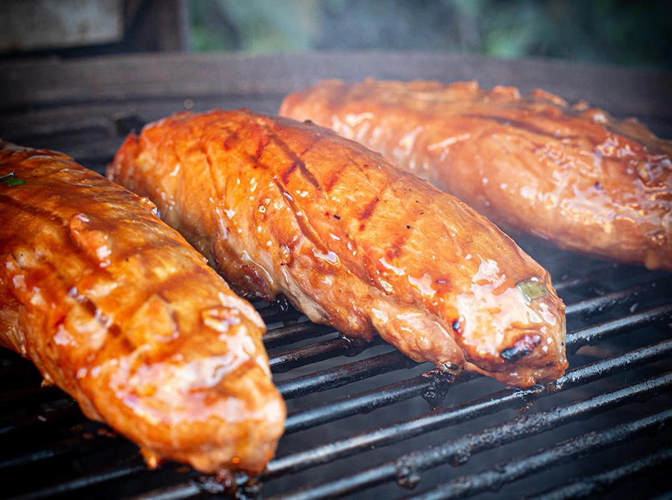 midden teriyaki varkenshaas bbq marc devleesboerderij